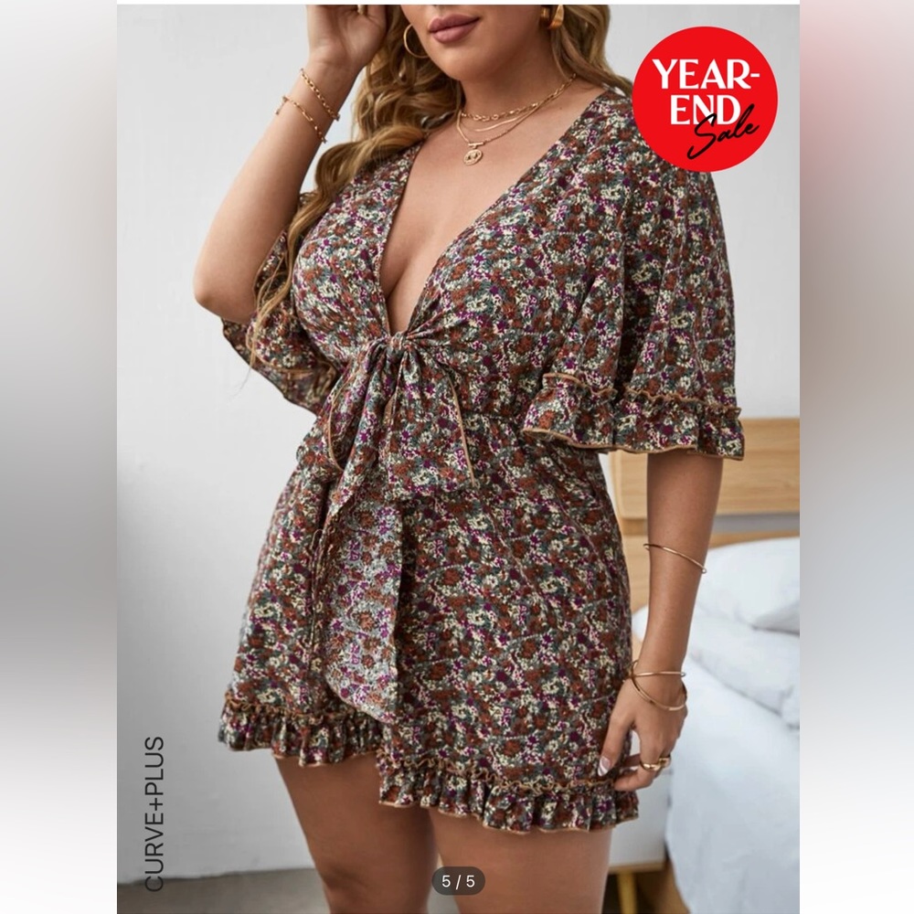 SHEIN floral romper
